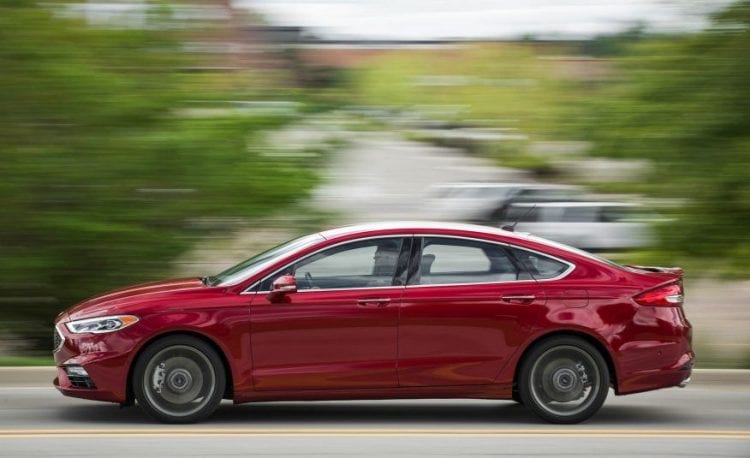 2017 Ford Fusion Sport side view 2