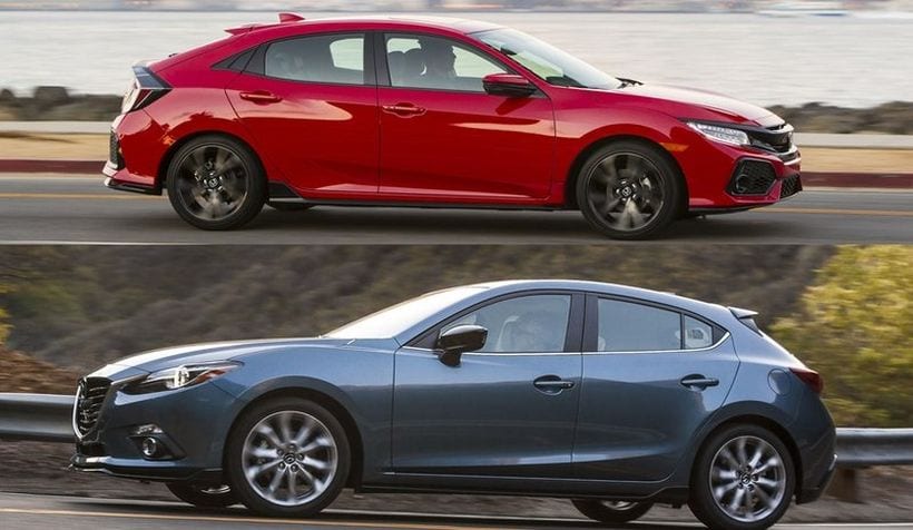 Mazda 3 vs Honda Civic Hatchback