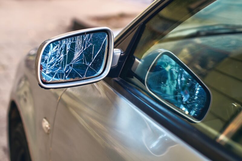 Auto Glass Mirror Damage
