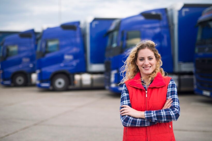 woman truck driver