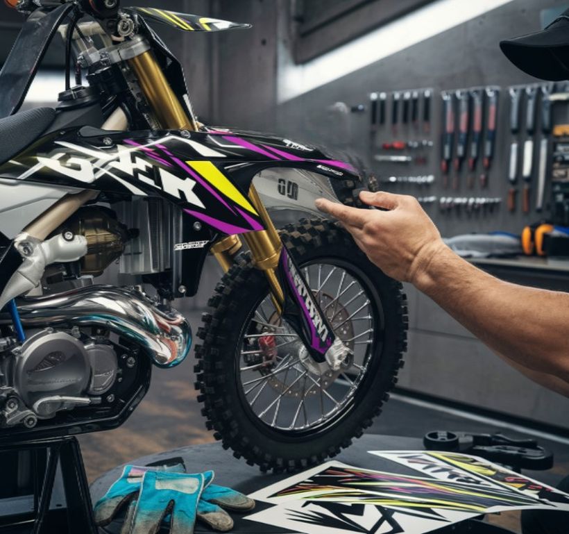 installing graphics to your dirt bike