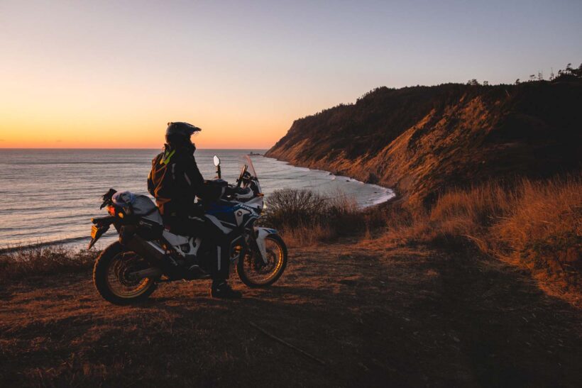 motorcyclists navigate the Pacific Coast Highway